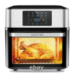 10-in-1 Air Fryer Oven, 20 Quart Airfryer Toaster Oven Combo, 1800W Large Air