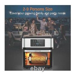 10-in-1 Air Fryer Oven, 20 Quart Airfryer Toaster Oven Combo, 1800W Large Air
