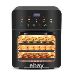 10L Mini Oven Electric Grill Convection Air Fryer Oven Touch Screen 1350W 220V