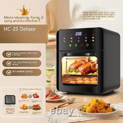 10L Mini Oven Electric Grill Convection Air Fryer Oven Touch Screen 1350W 220V