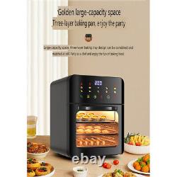 10L Mini Oven Electric Grill Convection Air Fryer Oven Touch Screen 1350W 220V