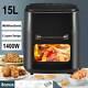 15l Air Fryer 3 Tiers Lcd Electric Oven Reheat Healthy Frying Chips Cooker Timer