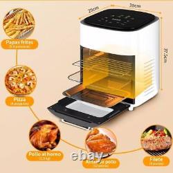15L Air Fryer 3 Tiers LCD Electric Oven Reheat Healthy Frying Chips Cooker Timer