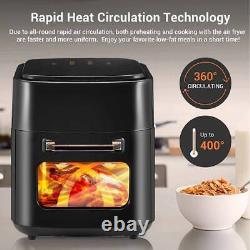 15L Electric Air Fryer Reheat Digital BBQ Chicken Oven Timer Frying Chips Cooker