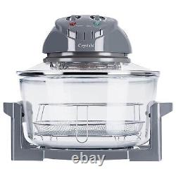 17L Halogen Convection 1400W Electric Cooker Oven Air Fryer with Extender Ring