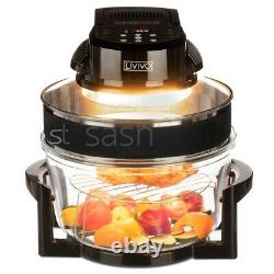 17L Halogen Digital Air Fryer Rotary Convection Oven Multi Cooker Low Fat Health