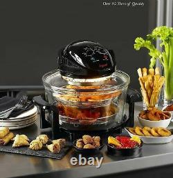17Litre High Quality Halogen Convection Oven Cooker Extender Ring Air Frye Black