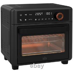 2 in 1 Air Fryer Oven 13L Mini Countertop Convection, Black