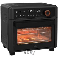 2 in 1 Air Fryer Oven 13L Mini Countertop Convection, Black