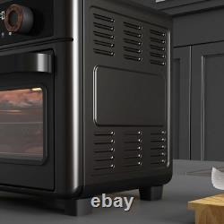 2 in 1 Air Fryer Oven 13L Mini Countertop Convection, Black