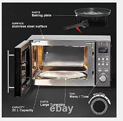 20L 3-in-1 Combination Microwave Oven with Convection and Grill Digital Timer