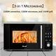 20l 3-in-1 Convection Microwave Oven With Grill 9 Auto Menus Digital Timer Black