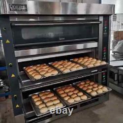 3 Deck Commercial Restaurant Electric Oven 9 Trays Large Oven Bakery Equipment