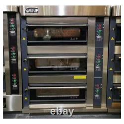 3 Deck Commercial Restaurant Electric Oven 9 Trays Large Oven Bakery Equipment