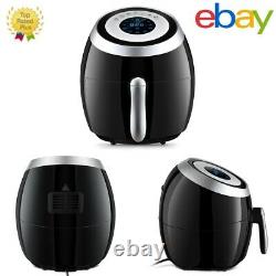 5.8QT Air Fryer Healthy Frying Cooker Low Fat Oil Free Kitchen Oven Timer 1500W