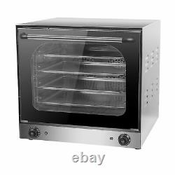 60L Countertop Convection Oven Commercial Toaster Oven 4 Racks Efficient Heating