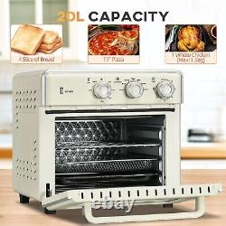 7-in-1 Toaster Oven 4-Slice with 60-min Timer Adjustable Thermostat 1400W