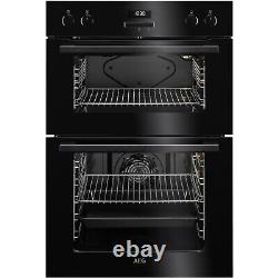 AEG 6000 Built In Electric Double Oven Black DEE431010B