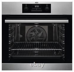 AEG BEB231011M Stainless Steel Built-in Electric Single Oven U46959