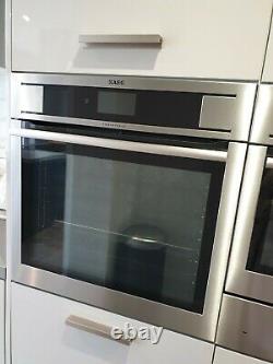 AEG BP831660KM Electric Single Multifunction Oven, Stainless Steel, Integrated