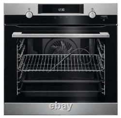 AEG BPK556220M Single Oven Pyrolytic Electric with Steambake in Stainless Steel