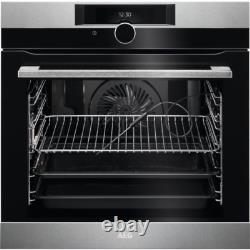 AEG BPK842720M Single Oven Built In Electric Stainless Steel Pyrolytic A118189