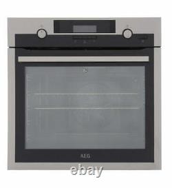 AEG BPS552020M Single Oven Multifunction Pyrolytic Electric Stainless Steel