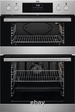 AEG DEB331010M Built in Electric Double Oven Stainless Steel