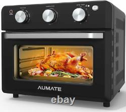 AUMATE Air Fryer Toaster Oven, 18L Convection Mini Oven, 1600W Large Black C1