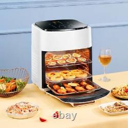 Air Fryer 15L Electric Oven LCD Reheat 3Layer Kitchen Low Oil Fat Frying Cooker