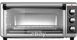 BLACK+DECKER TO3250XSB 8-Slice Extra Wide Convection Countertop Toaster Oven