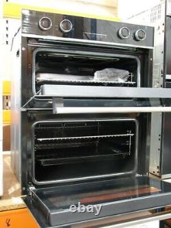 Beko BBXTF25300X Integrated Built-Under Electric Double Oven Steel & Black PWI