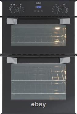 Belling BI90EFR Double Oven Electric Built in Black with White Trim