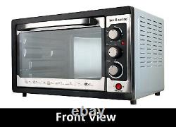 Bos & Sarino 45L 1800W Convection Rotisserie BBQ Oven 4 Stainless Steel Elements