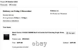 Bosch HBS573BB0B Series 4 Built In 59cm A Electric Single Oven Black