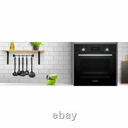 Bosch HHF113BA0B Series 2 Built In 59cm A Electric Single Oven Black