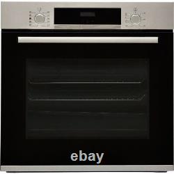 Bosch HRS534BS0B Series 4 Built In 59cm A Electric Single Oven Brushed Steel