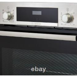 Bosch HRS534BS0B Series 4 Built In 59cm A Electric Single Oven Brushed Steel