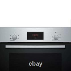 Bosch Single Electric Oven, Stainless Steel, Built-in, 60cm Serie 2 HHF113BR0B