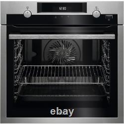 Built In Single Oven MultiFunction Pyrolytic Self Clean SteamBake AEG BPS555020M