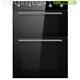 Built-in Electric Double Oven & Timer Cookology Cdo900bk 60cm Black Glass