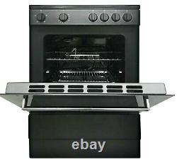 Bush B60SCBX 60cm Easy Clean Enamel Single Electric Cooker Black