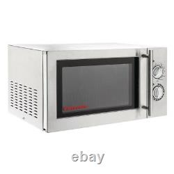 Caterlite Stainless Steel Microwave Oven with Grill 900W Commercial Light Duty