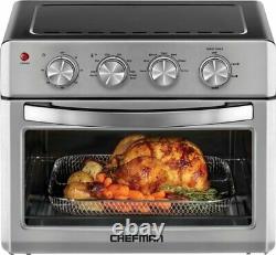Chefman 25 L Analog Air Fryer Toaster Oven 6 Slice Convection with Auto Shut-Off