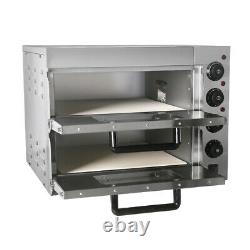 Commercial Electric Pizza Oven Double Layer Convection Oven Baker 20L 220V 3KW
