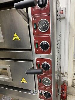 Commercial STONE BAKE oven electric PRO PIZZA TWIN OVEN ITALY MADE