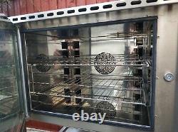 Commercial electric Lincat convection oven, baguettes, cakes, cookie dough