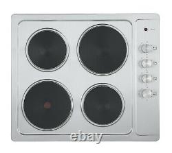 Cookology 60cm Built-in Electric Fan Oven & Stainless Steel Solid Plate Hob Pack