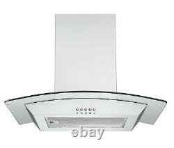 Cookology 60cm Electric Fan Oven, Touch Induction Hob & Curved Glass Hood Pack