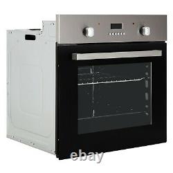 Cookology 60cm Oven Hob & Hood Pack Oven and Solid Plate Hob Pack- Stainless